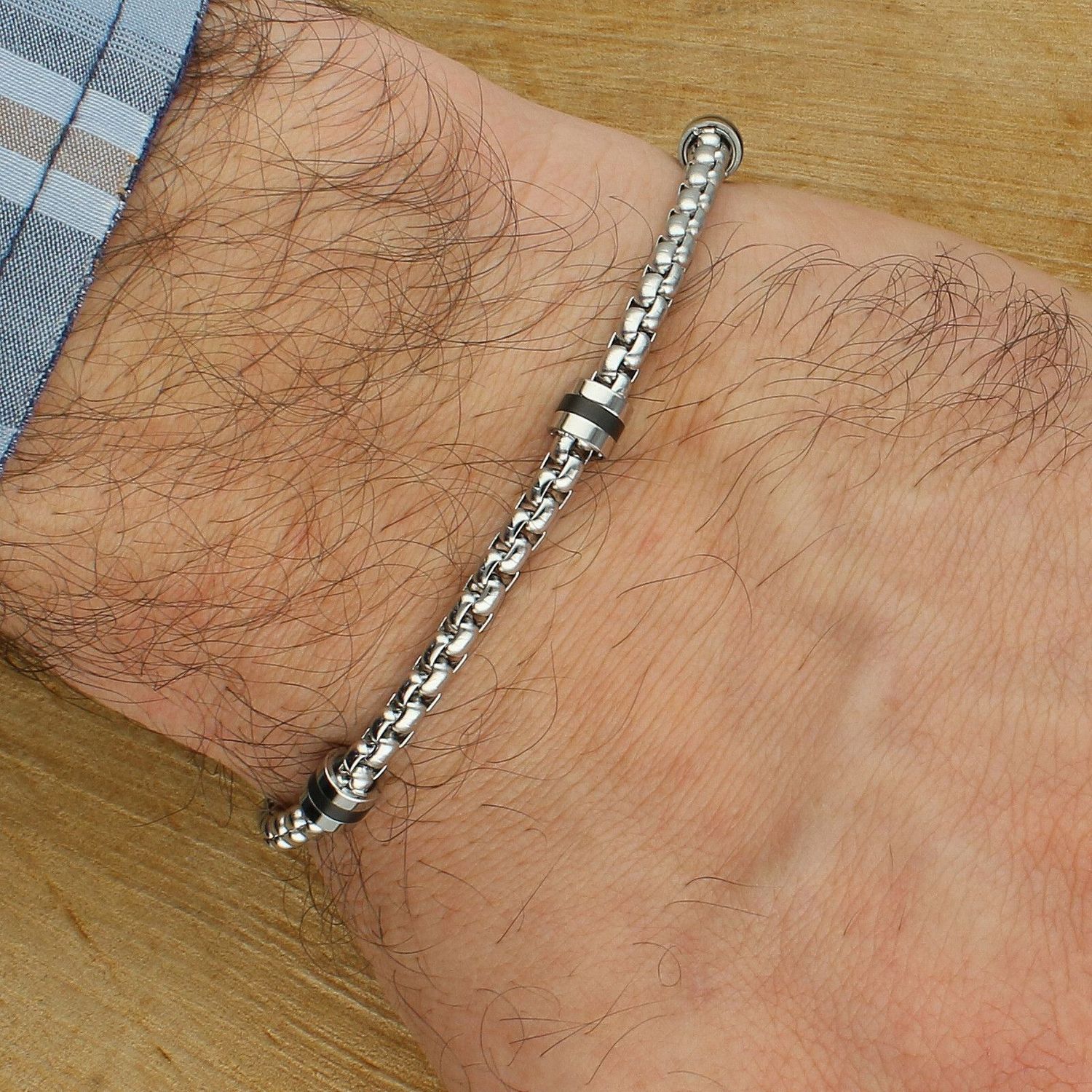 Bransoletka męska Nomination Manvision 133021 015 – stal nierdzewna, czarne detale PVD (2).jpg